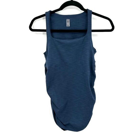 BEYOND YOGA Beyond The Bump Heather Blue Maternity Athleisure Tank Top Small - Picture 1 of 7